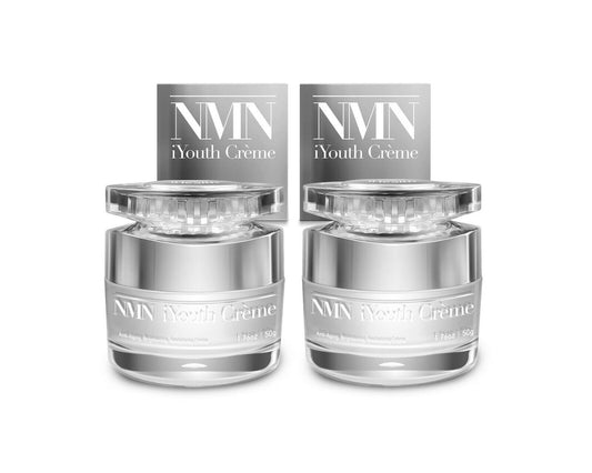 2 Bottles iHealth NMN iYouth Creme Cellular Aging Improve Skin Repair 1.76oz