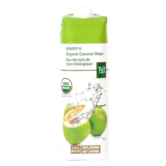 T&T Coconut Pure Juice Organic No Sugar Healthy Fresh Tasty Vitamins 1 Liter NEW