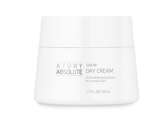 Atomy Absolute Snow 日霜 适合所有肤质 保湿 天然 1.7 液量盎司 全新