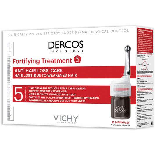 Vichy Dercos Vichy Fortifying Treatment Anti Hair Loss Ampoules Treat 21x6ml NEW
