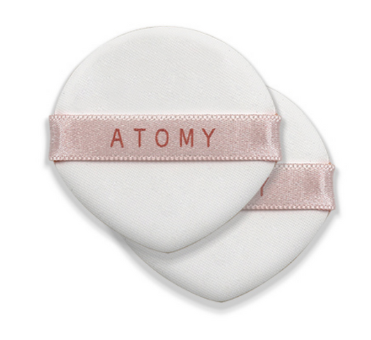 Atomy 黄金胶原蛋白安瓿气垫粉扑水滴形抗菌 2 件新品