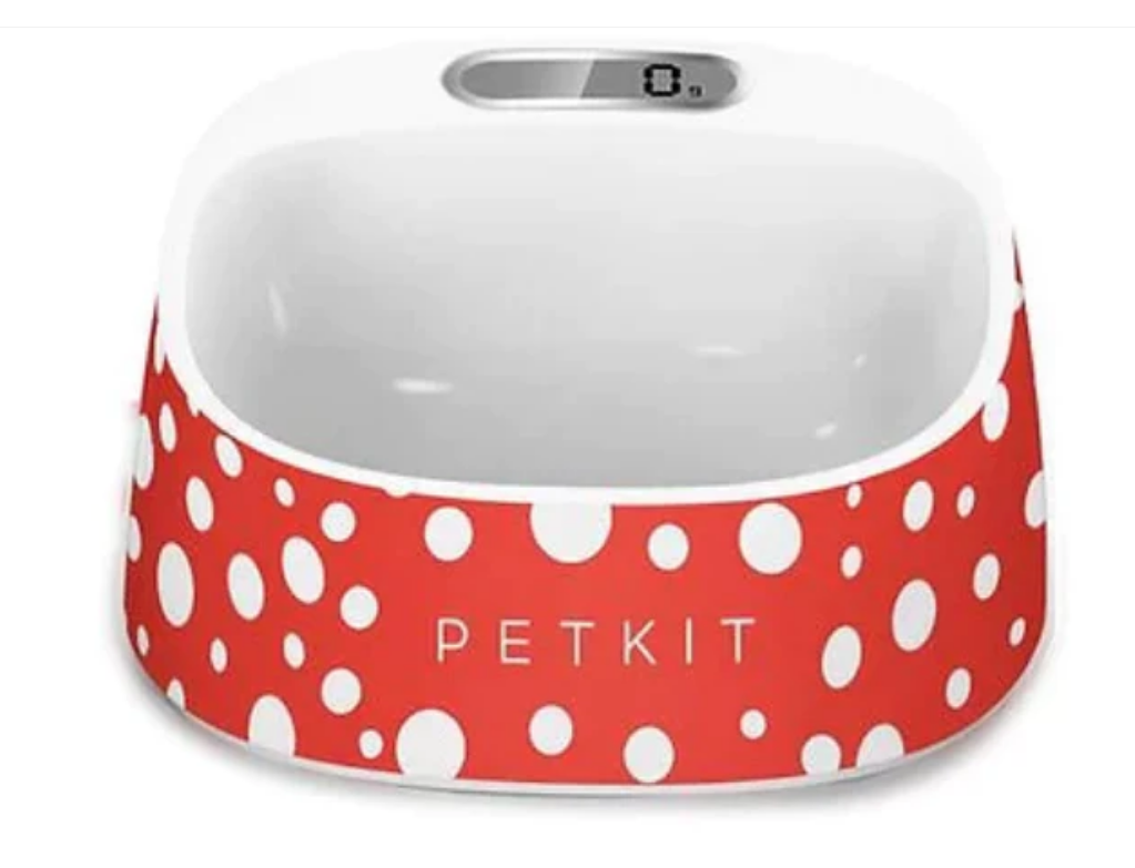 PETKIT 智能抗菌碗 方便日常使用 食物 水 红色波尔卡设计 新品