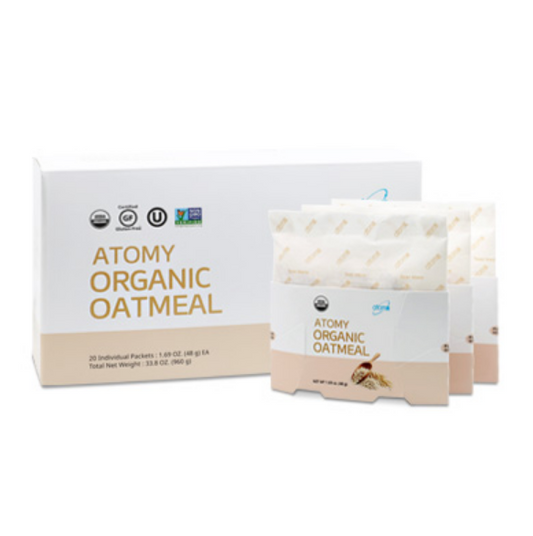 Atomy Organic Oatmeal Nutritious Whole Grain Oats Sea Salt Snacks 33.8oz NEW