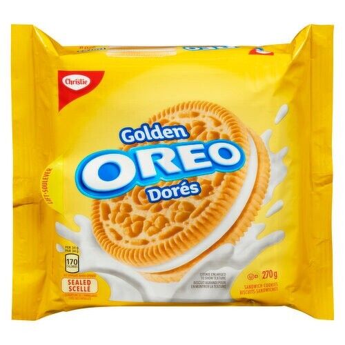 Oreo Golden Sandwich Cookies Delicious Dessert Sweet Taste Yummy 270g NEW