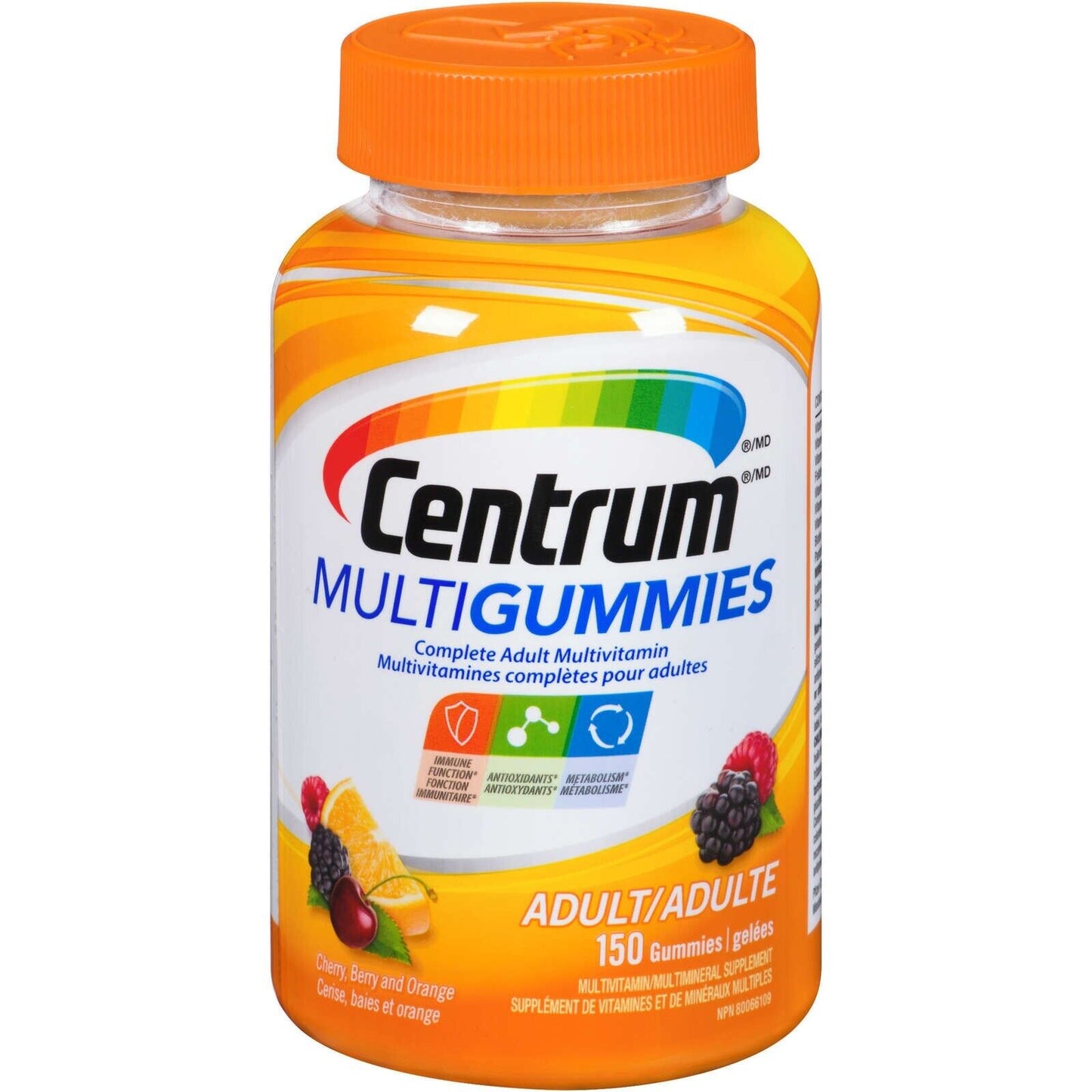 Centrum MultiGummies 成人多种维生素补充软糖免疫 150 粒新品