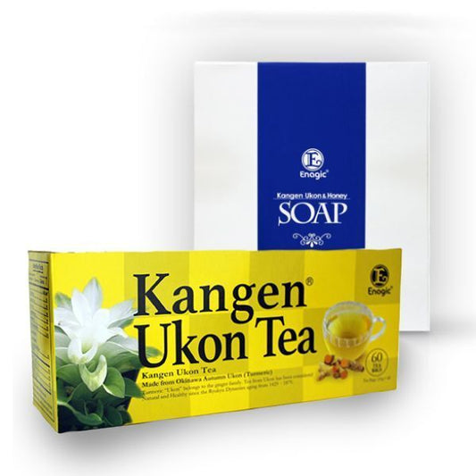 Enagic Kangen Ukon Soap and Ukon Tea Combo 5x Ukon Tea 16x Ukon Soap 21 pcs NEW