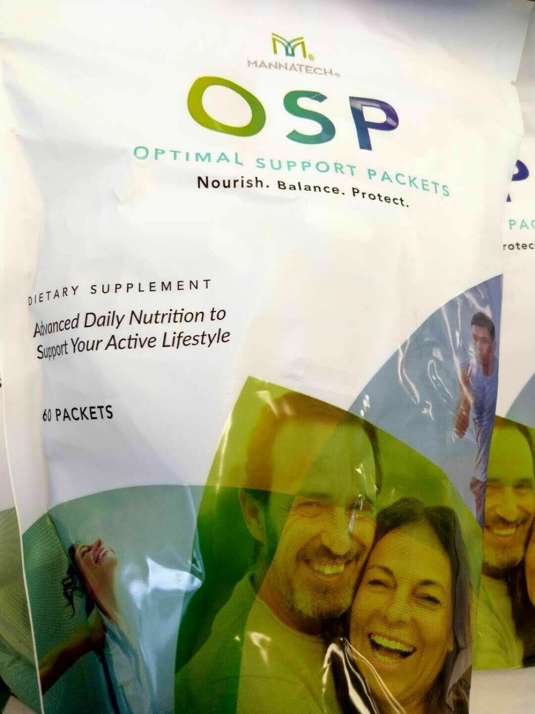 4 Bags Mannatech Optimal Support Packets OSP 60 Packets Multivitamin Support NEW