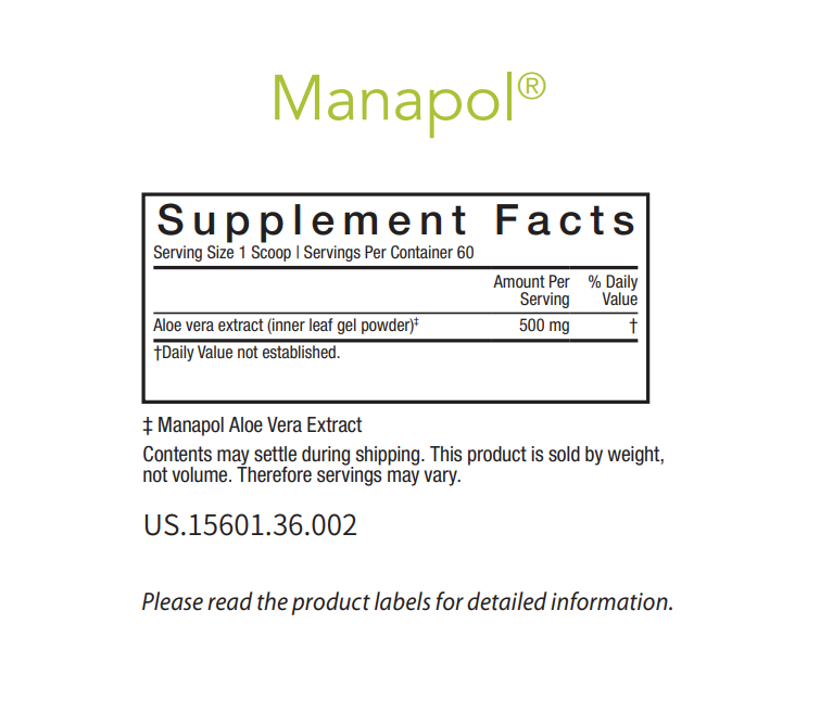 2 罐 Mannatech Manapol 免疫支持配方粉益生元芦荟 15 克全新