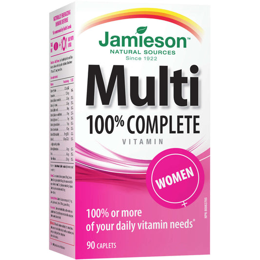 Jamieson 100% Complete Multivitamin for Women Daily Nutrition Support 90 pcs NEW
