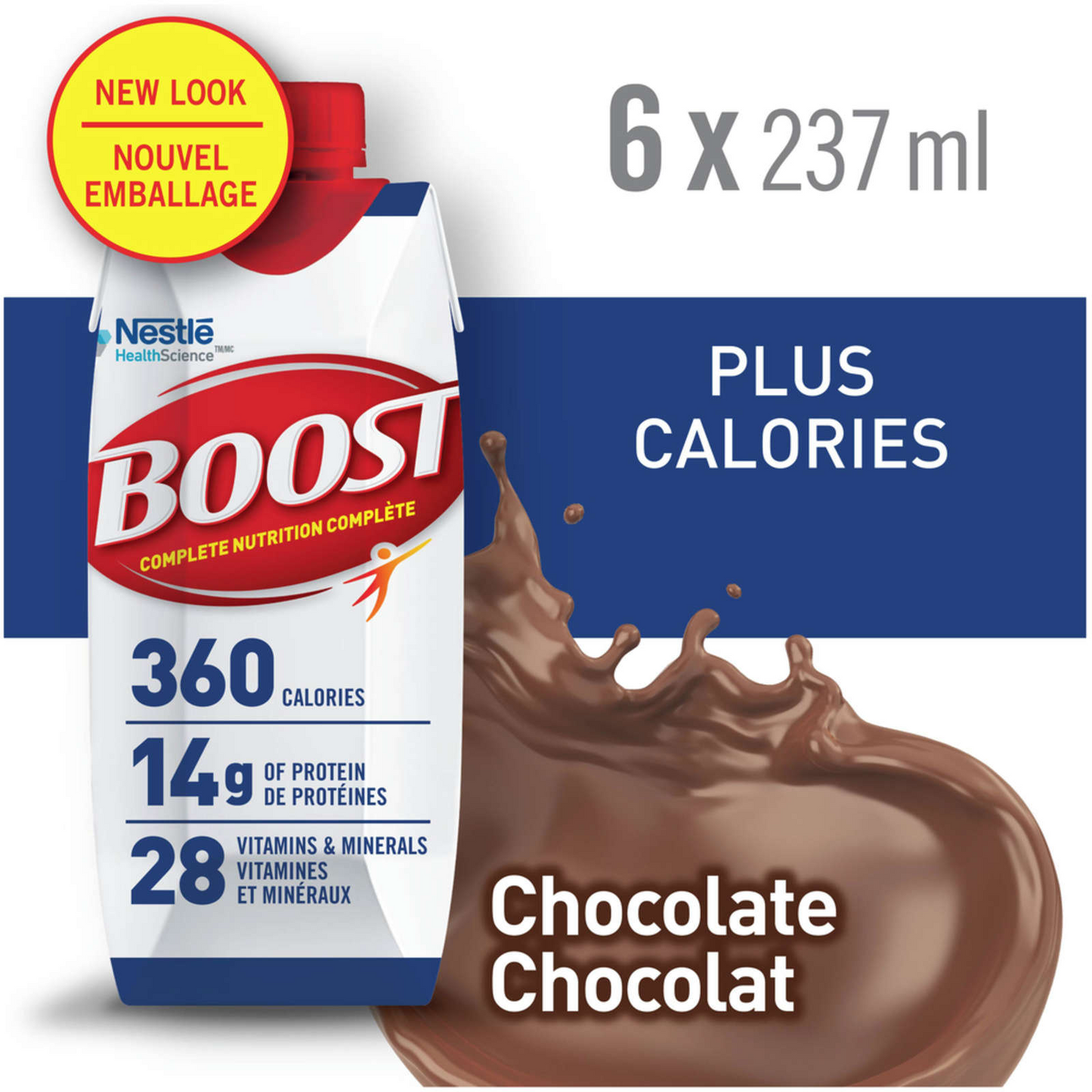 Boost PLUS Calories Chocolate Formulated Liquid Diet Drink Healthy 6x 237ml NEW