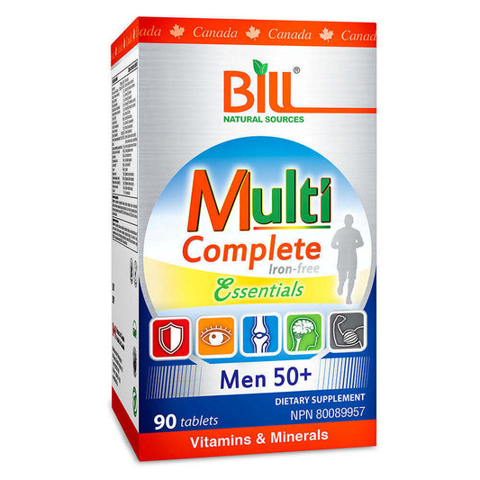 Bill Natural Sources Multi Complete Essentials For Men Ages 50+ Health 90 Capsules NEW