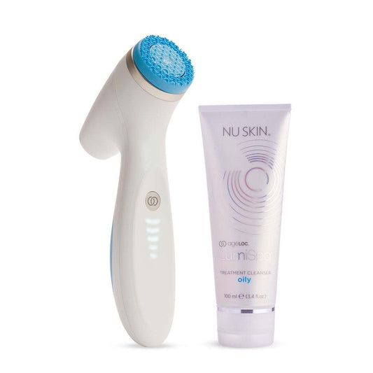 Nu Skin ageLOC LumiSpa iO + Oily Type Cleanser Starter Kit De-Stress Skin NEW