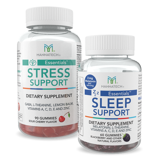 Mannatech Stress + Sleep Support Gummies Natural Flavors Calm Zen 2 Bottles NEW