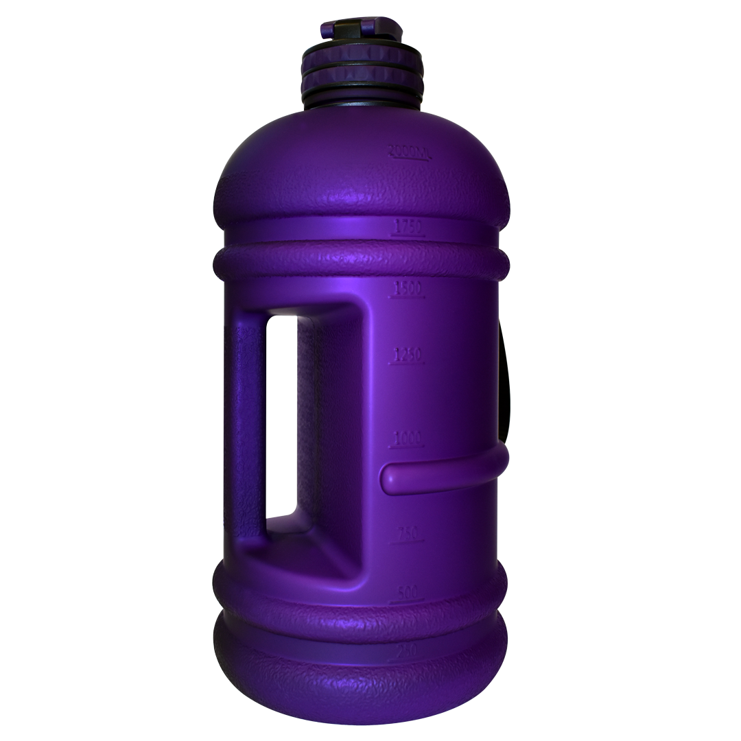 Enagic Kangen Leveluk Sports Water Bottle Half Gallon Silk Screened Purple NEW