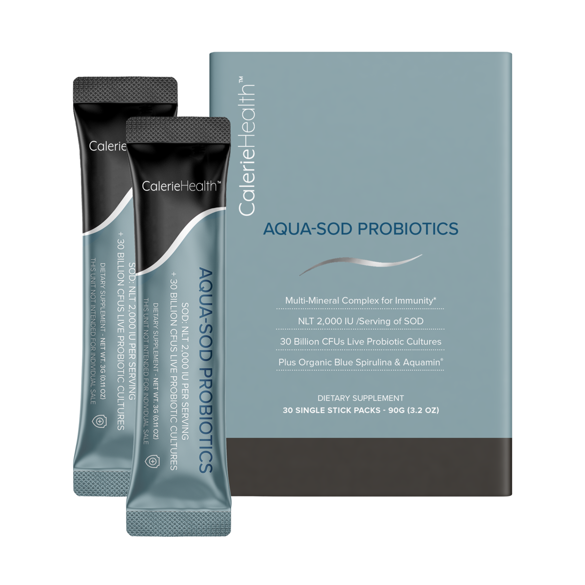 Calerie Health Aqua SOD Probiotics Aquamin Blue Spirulina Dissolve 30 ...