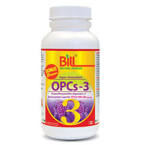 Bill Natural Sources OPCs-3 Super Antioxidant Blood Circulation 120 Caps NEW