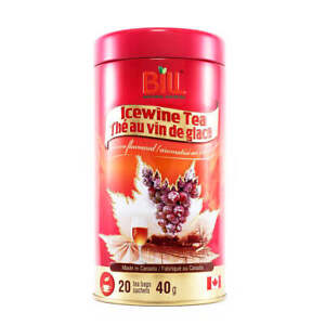Bill Natural Sources Icewine Tea Hydration Boost Immunity Tin 20 Teabags NEW