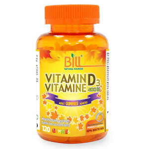 Bill Natural Sources Vitamin D3 400IU Adult Bones Sunshine Milk 120 pcs NEW