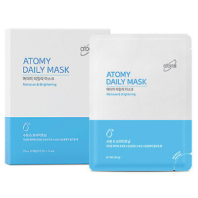 Atomy Daily Mask Moisturizing Brightening Natural Moisture Skin 10 Sheets NEW