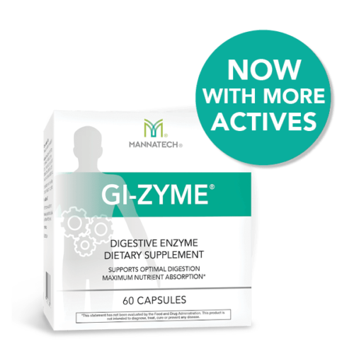Mannatech GI-Zyme Digestive Enzyme Dietary Optimal Absorb 60 Caps NEW