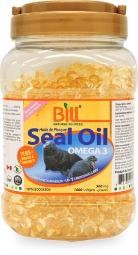 Bill Natural Sources Seal Oil Omega 3 Value Pack Nutritious 1000 Softgels NEW